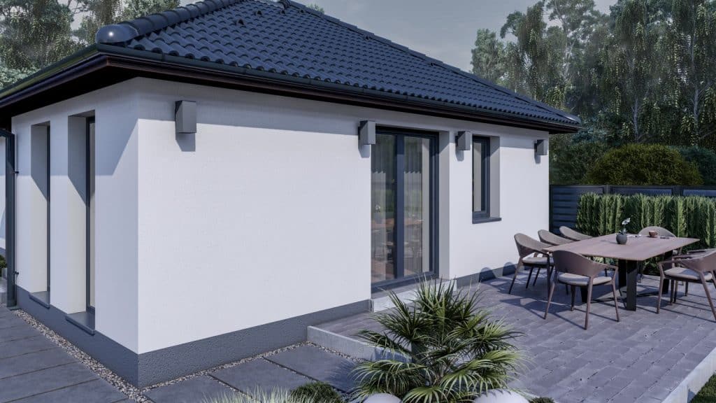 65 m2 ház (2 hálószoba + nappali) normál