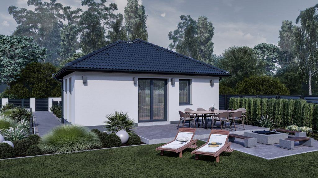 65 m2 ház (2 hálószoba + nappali) normál