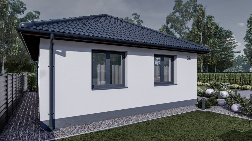 65 m2 ház (2 hálószoba + nappali) normál