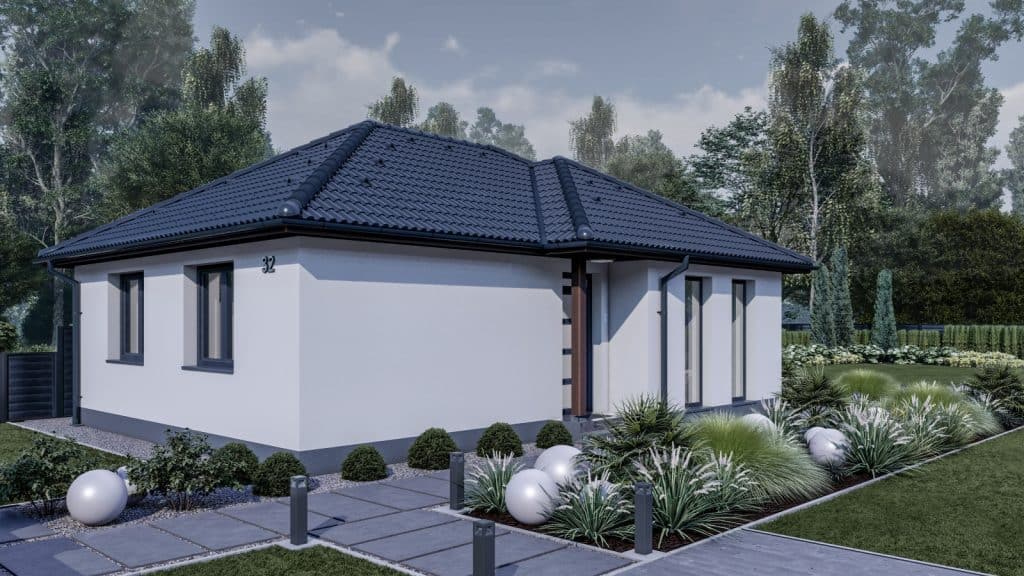 65 m2 ház (2 hálószoba + nappali) normál