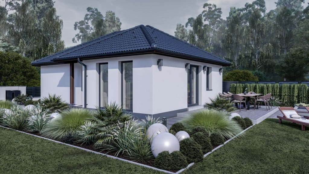 65 m2 ház (2 hálószoba + nappali) normál