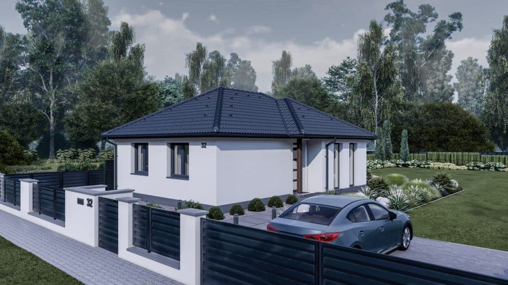 65 m2 ház (2 hálószoba + nappali) normál