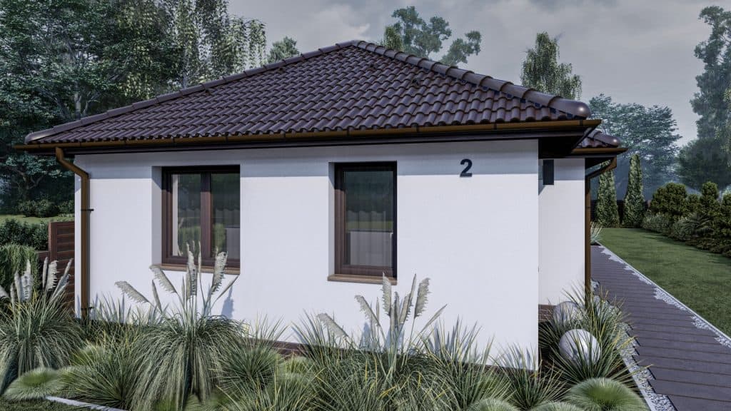 80 m2 ház (3 hálószoba + nappali) keskeny