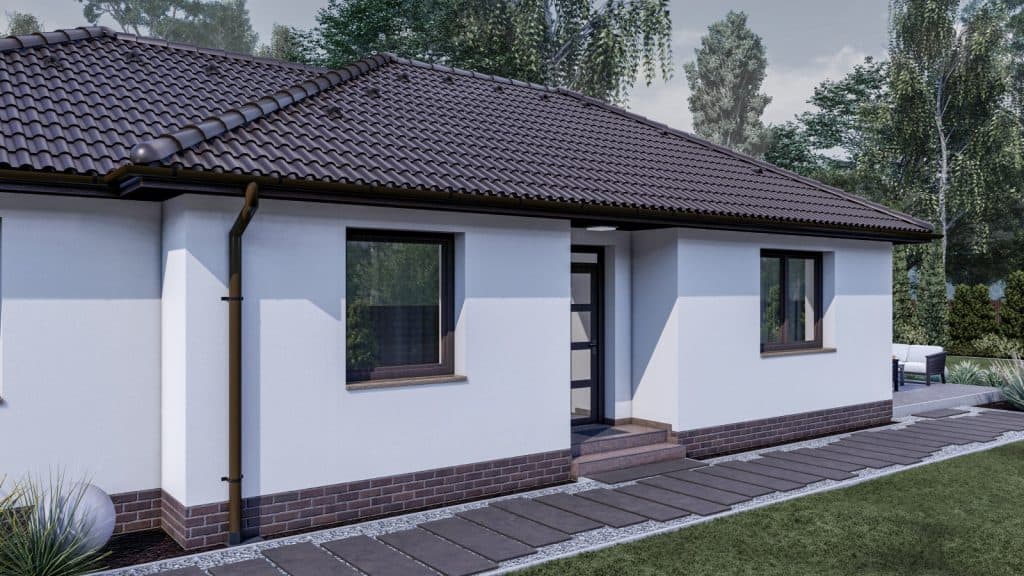 80 m2 ház (3 hálószoba + nappali) keskeny