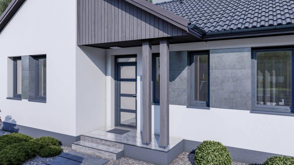 105 m2 ház (4 hálószoba + nappali) normál oromfalas