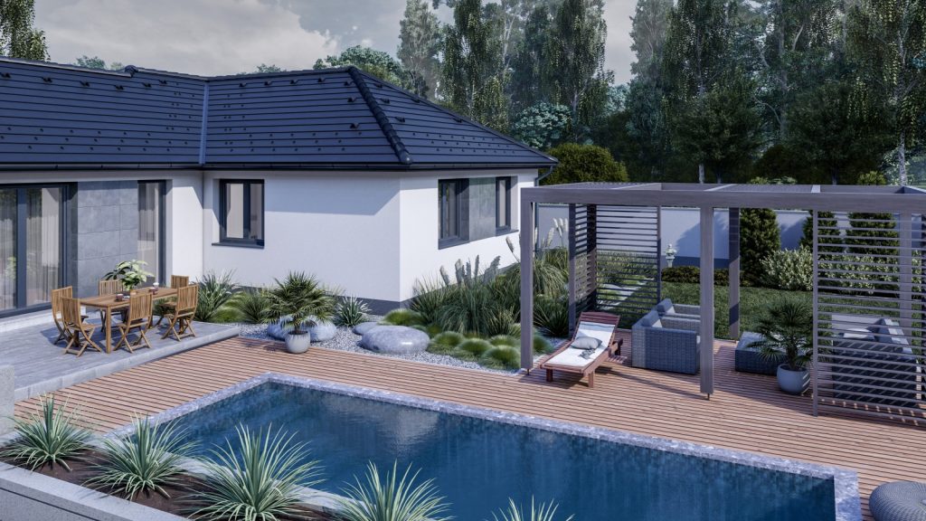 115 m2 ház (5 hálószoba + nappali) széles