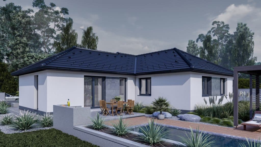 115 m2 ház (5 hálószoba + nappali) széles