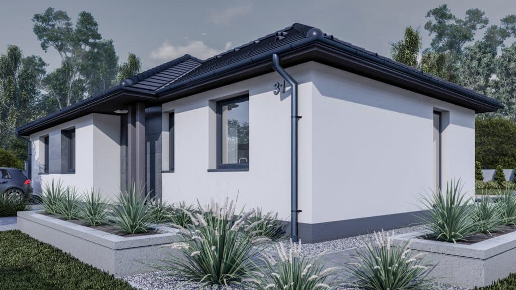 115 m2 ház (5 hálószoba + nappali) széles