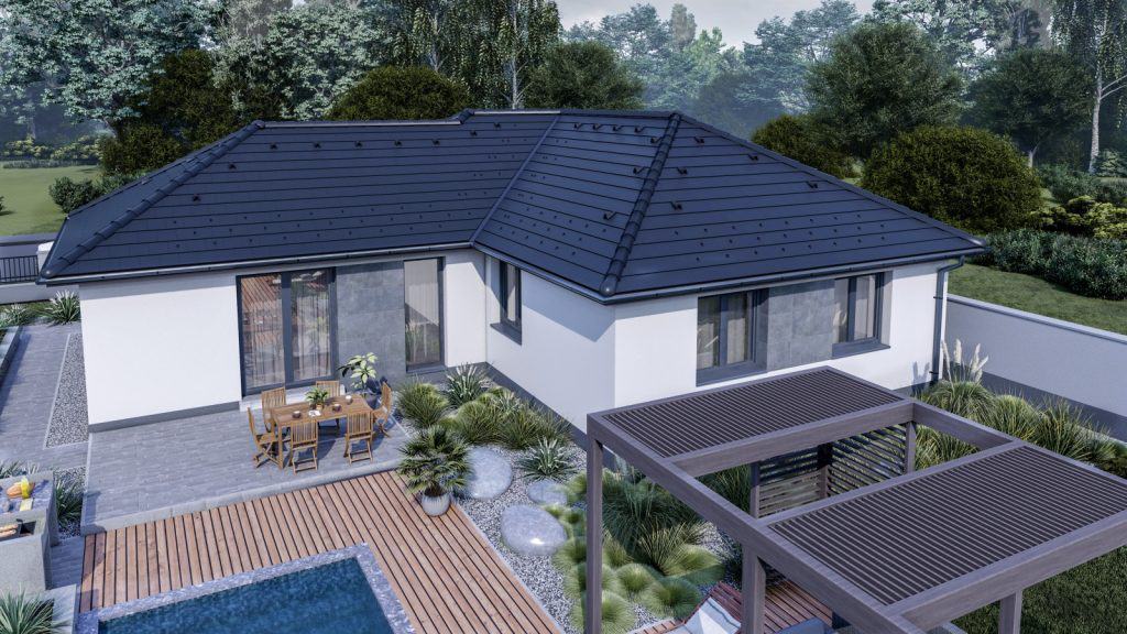 115 m2 ház (5 hálószoba + nappali) széles