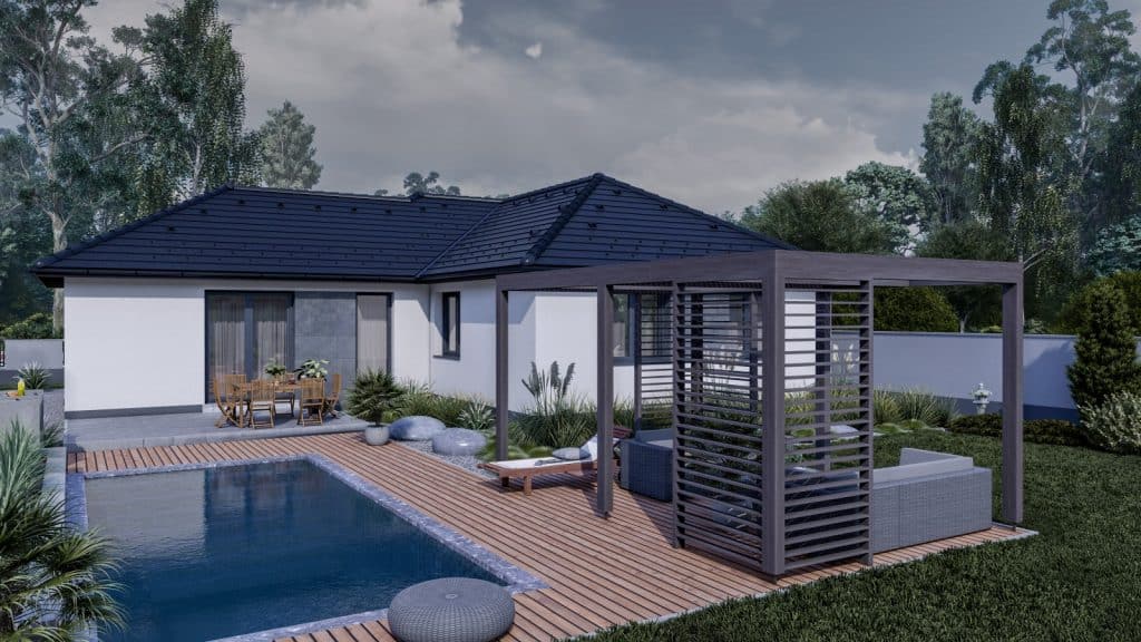 115 m2 ház (5 hálószoba + nappali) széles