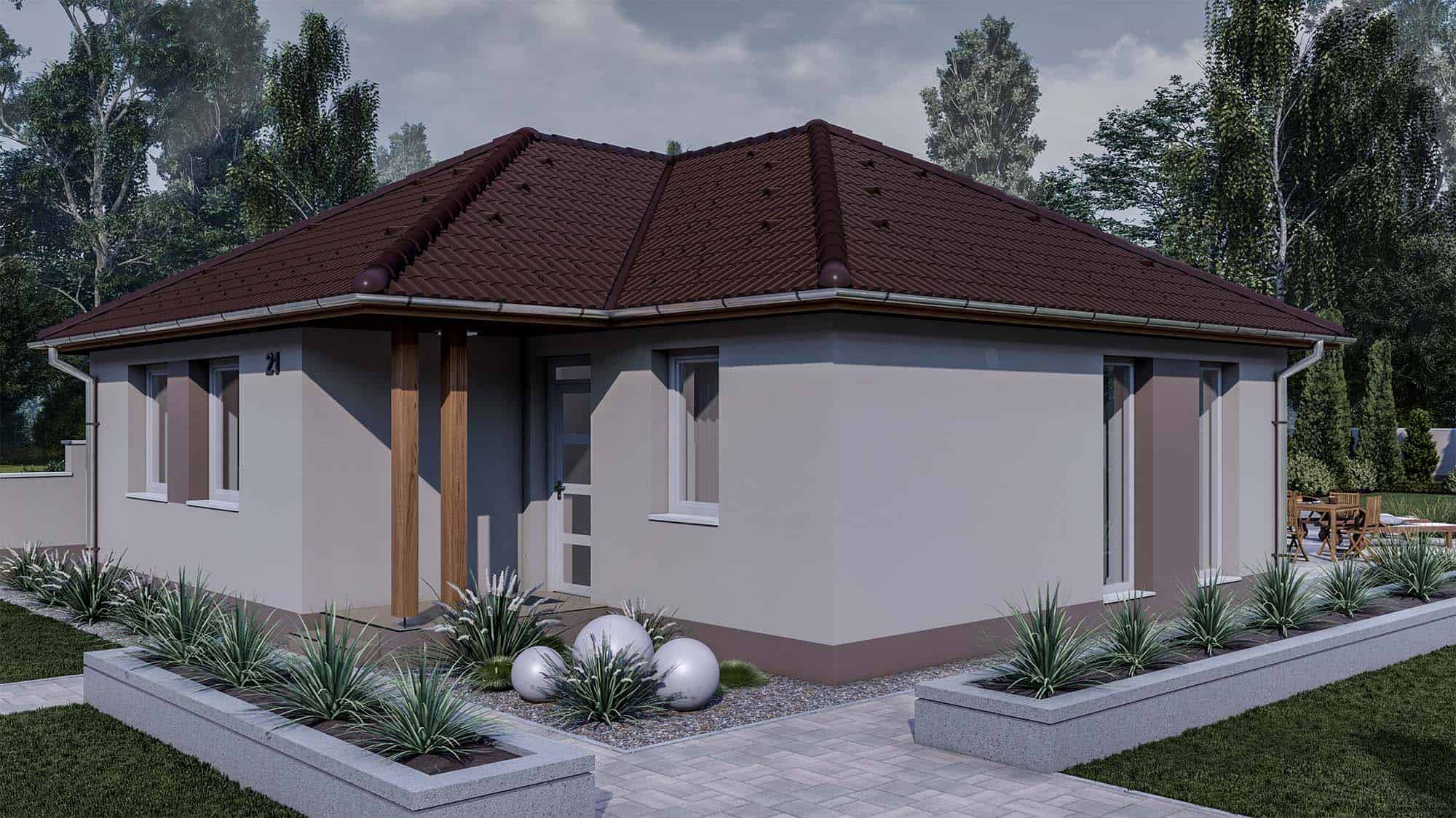 Felpéc – 90 m2 ház (4 hálószoba + nappali)