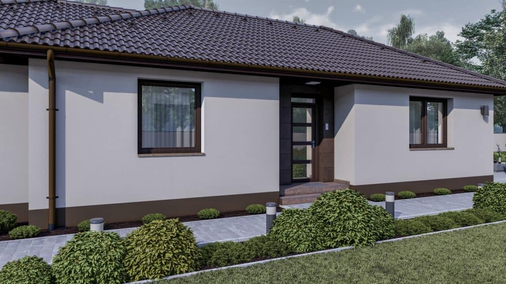 90 m2 ház (3 hálószoba + nappali) keskeny