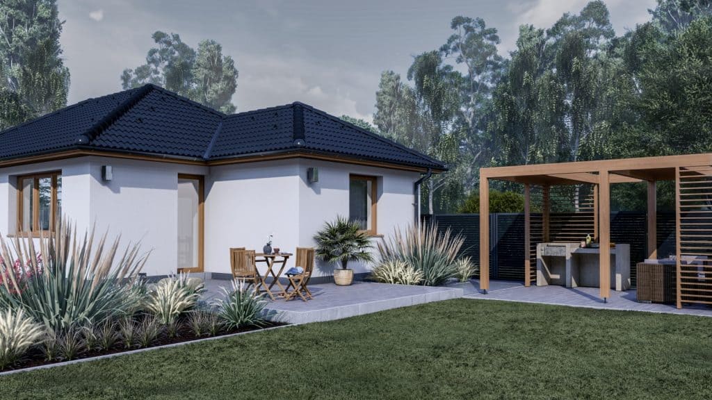 Eladó ikerház – Pér – 90 m2 ház (4 hálószoba + nappali)