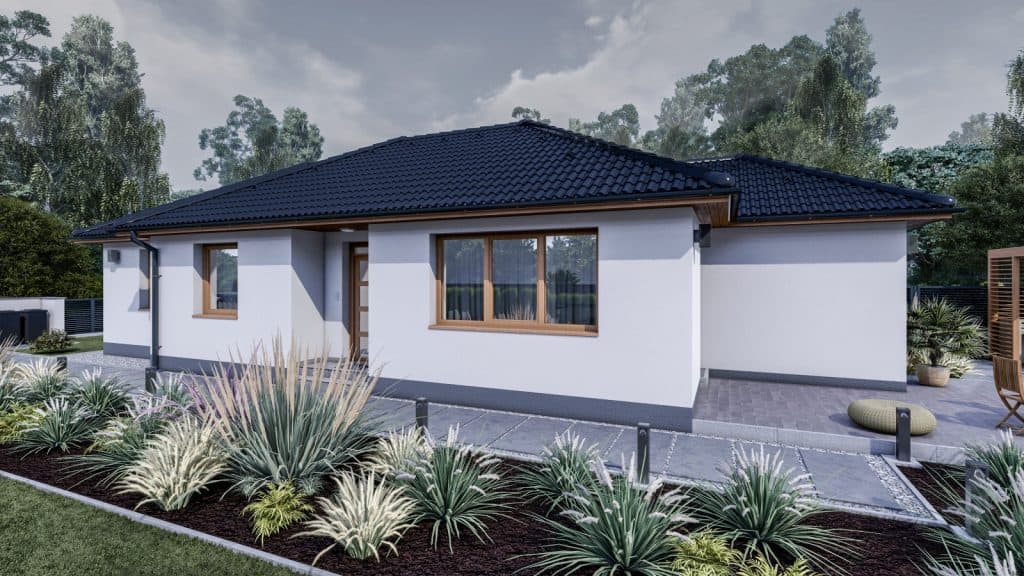 Eladó ikerház – Pér – 90 m2 ház (4 hálószoba + nappali)