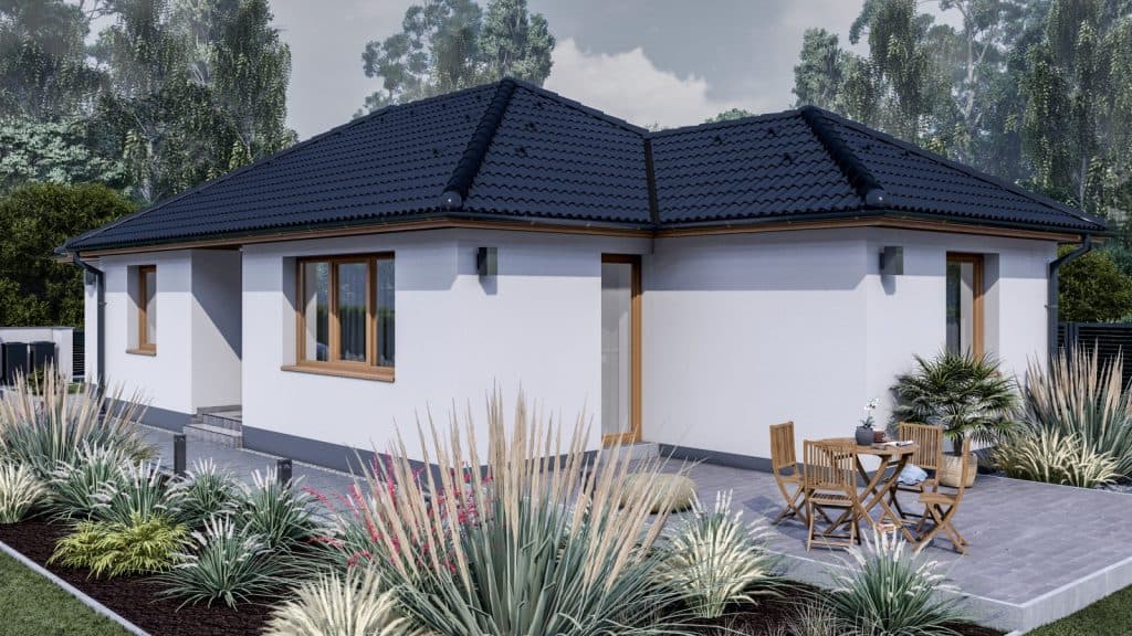 Eladó ikerház – Pér – 90 m2 ház (4 hálószoba + nappali)