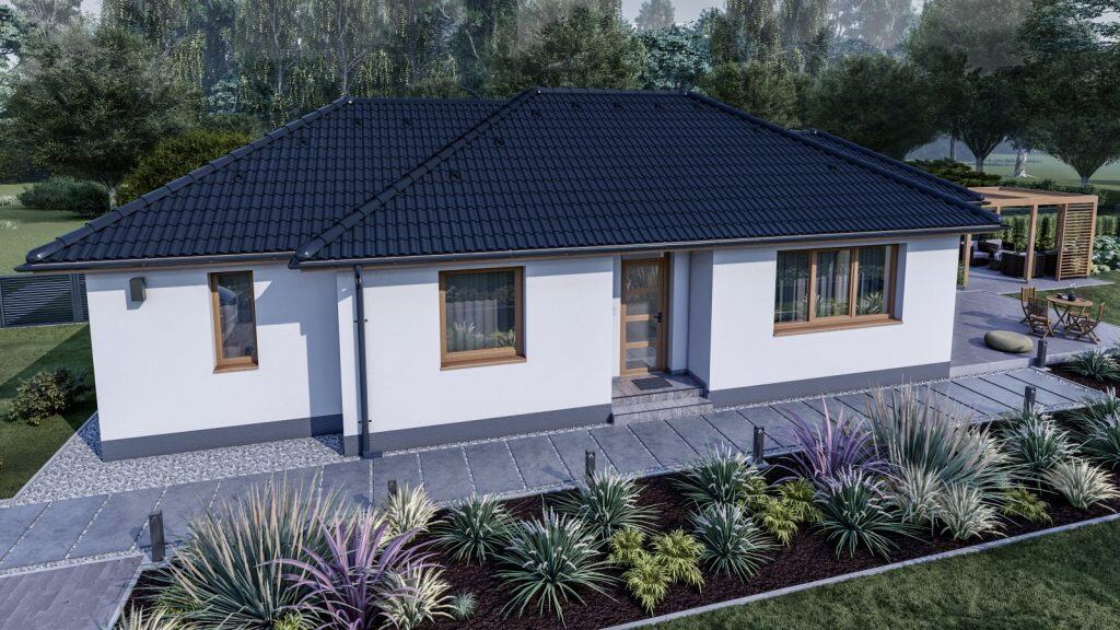 Eladó ikerház – Pér – 90 m2 ház (4 hálószoba + nappali)