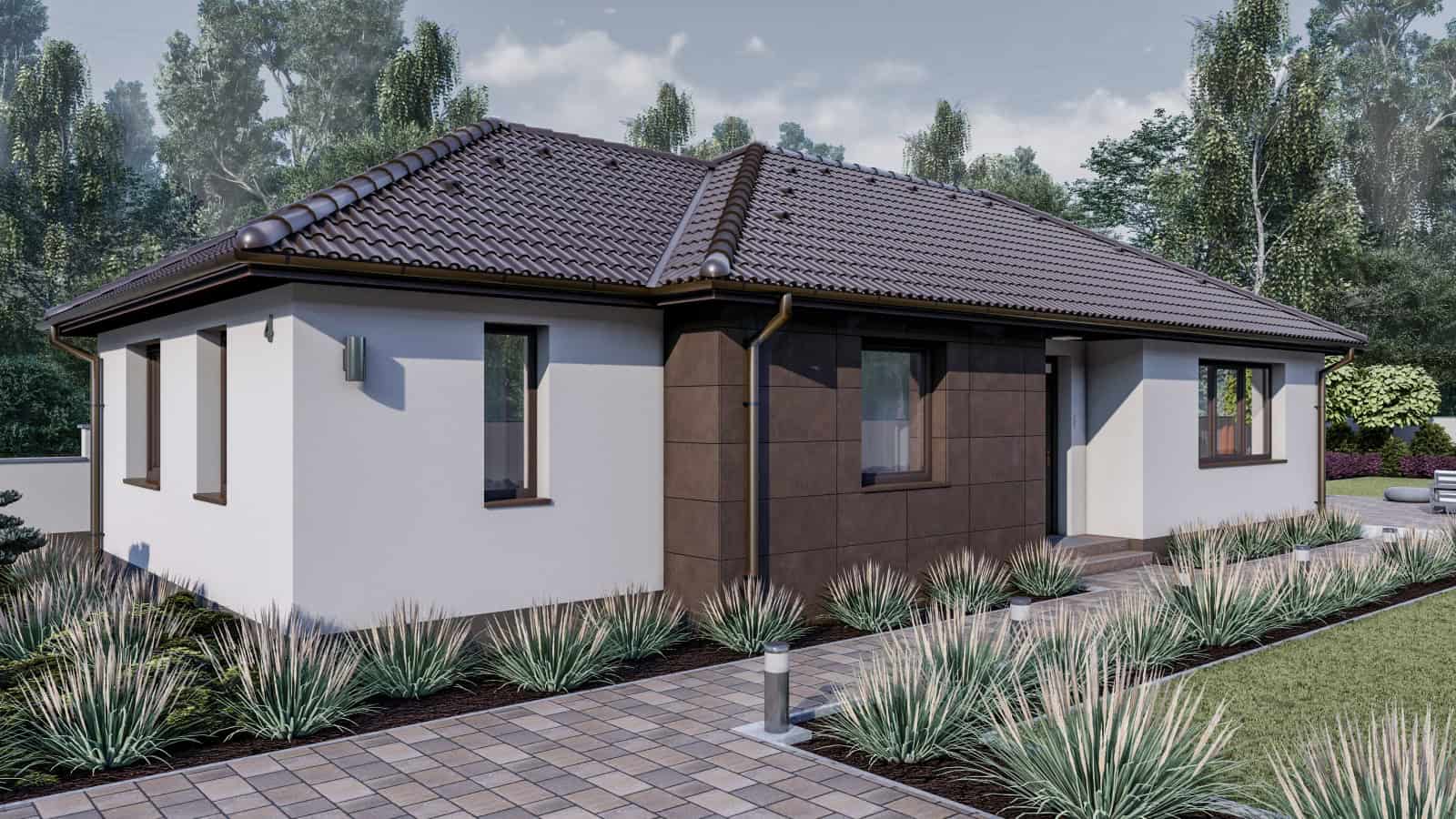 100 m2 ház (4 hálószoba + nappali) keskeny