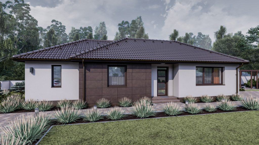 100 m2 ház (4 hálószoba + nappali) keskeny