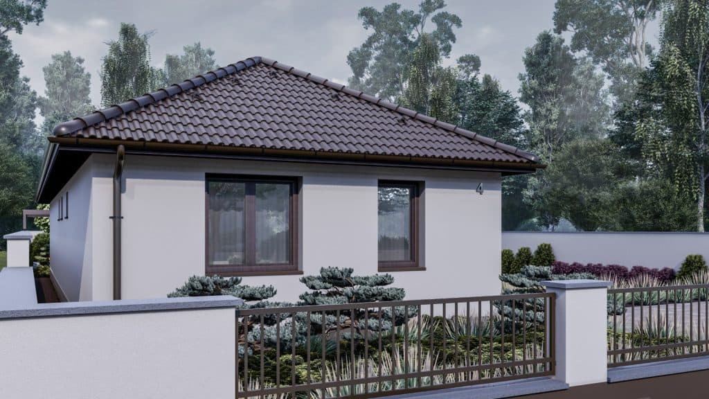 100 m2 ház (4 hálószoba + nappali) keskeny