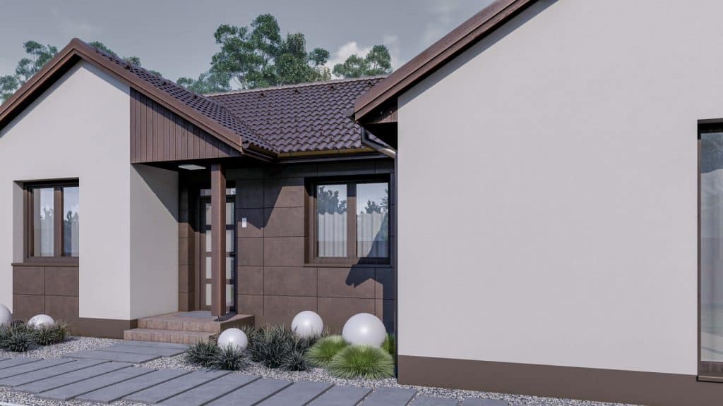 115 m2 ház (4 hálószoba + nappali) normál oromfalas