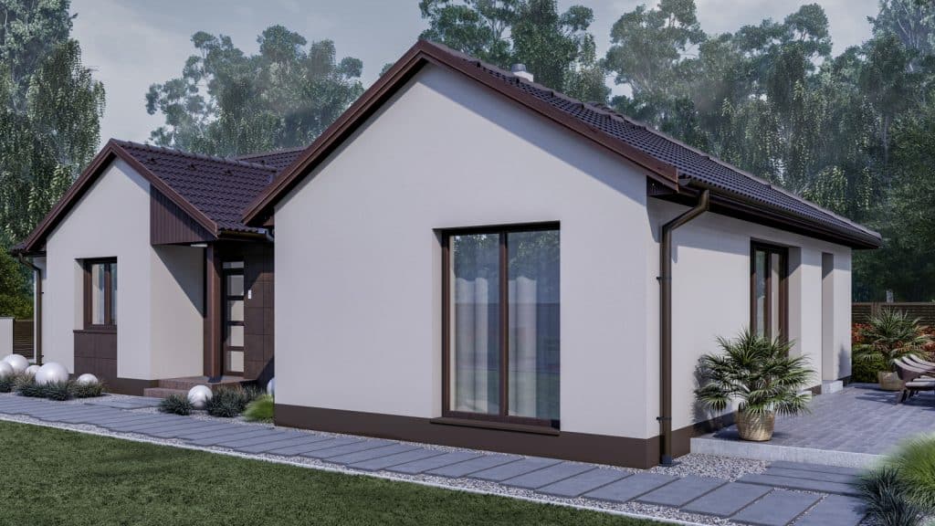 115 m2 ház (4 hálószoba + nappali) normál oromfalas