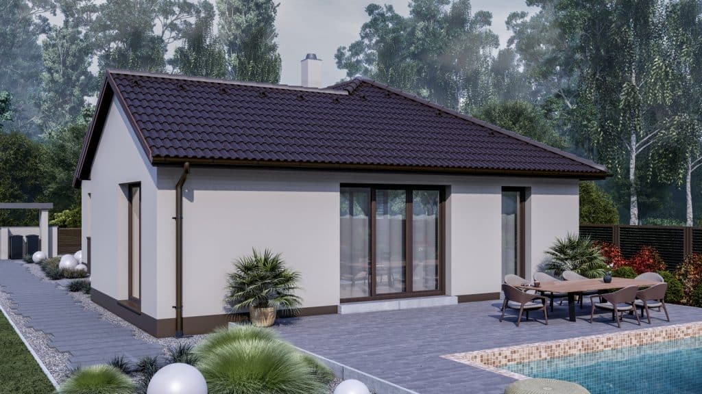 115 m2 ház (4 hálószoba + nappali) normál oromfalas