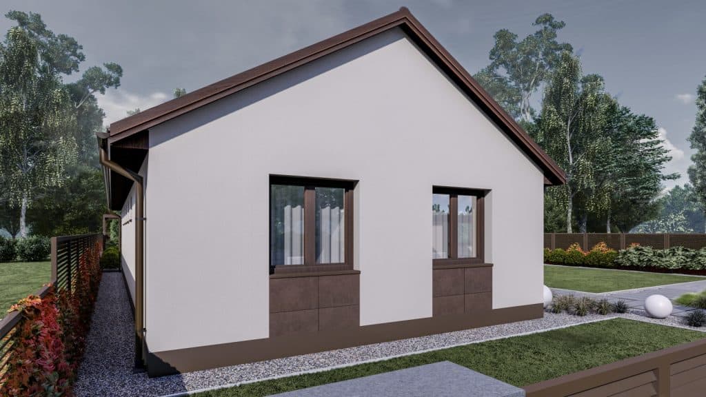 115 m2 ház (4 hálószoba + nappali) normál oromfalas