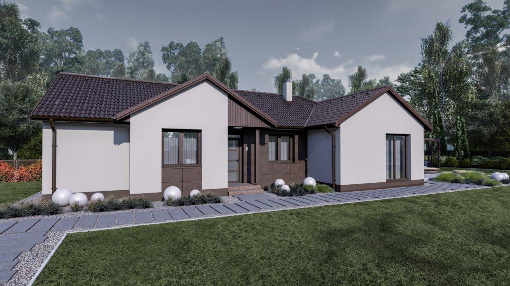 115 m2 ház (4 hálószoba + nappali) normál oromfalas