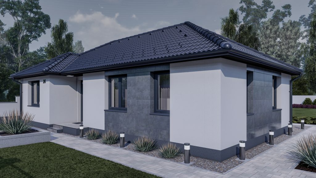 Eladó családi ház – Komárom – 95 m2 ház (4 hálószoba + nappali)