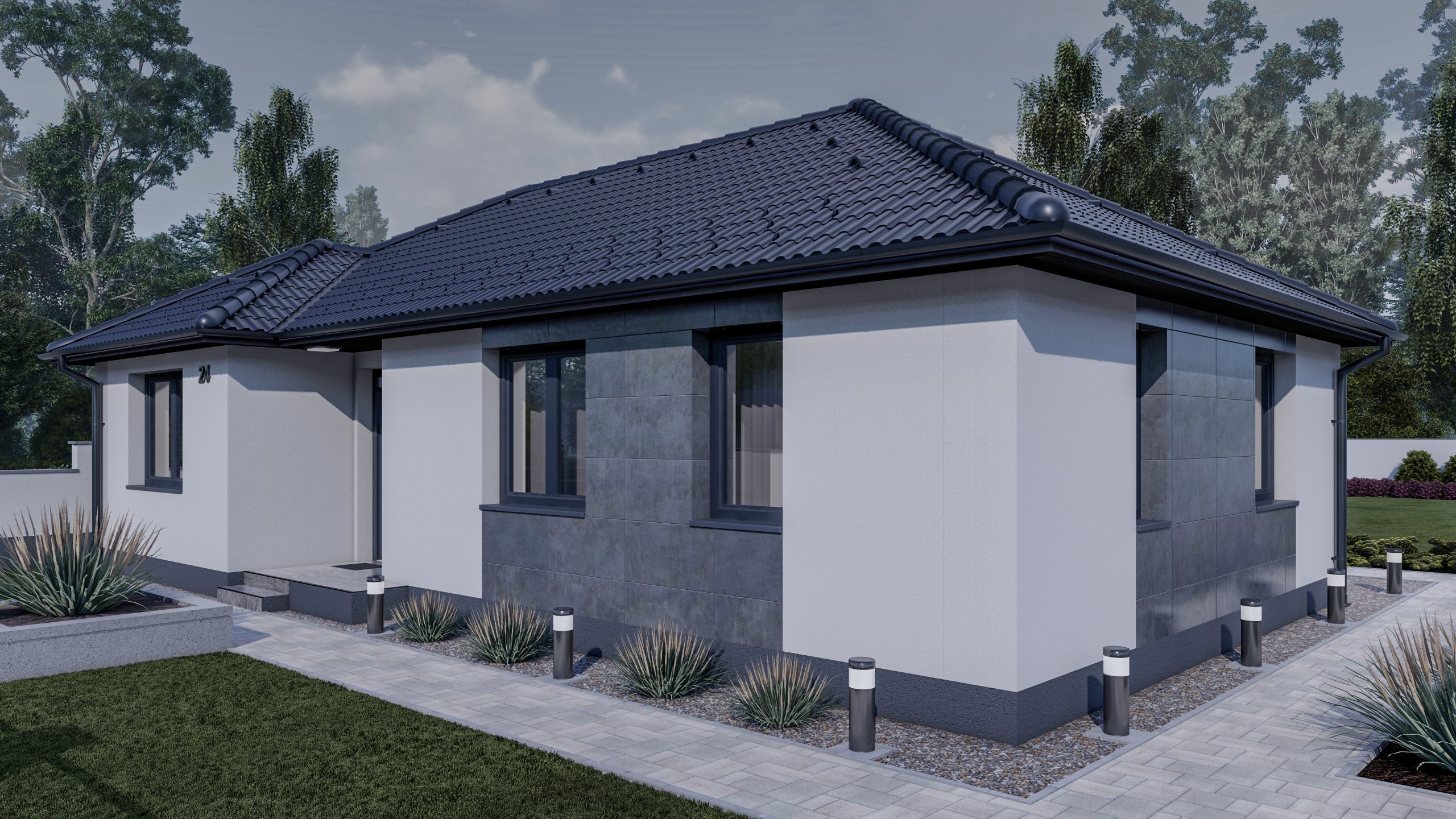 Eladó családi ház – Komárom – 95 m2 ház (4 hálószoba + nappali)