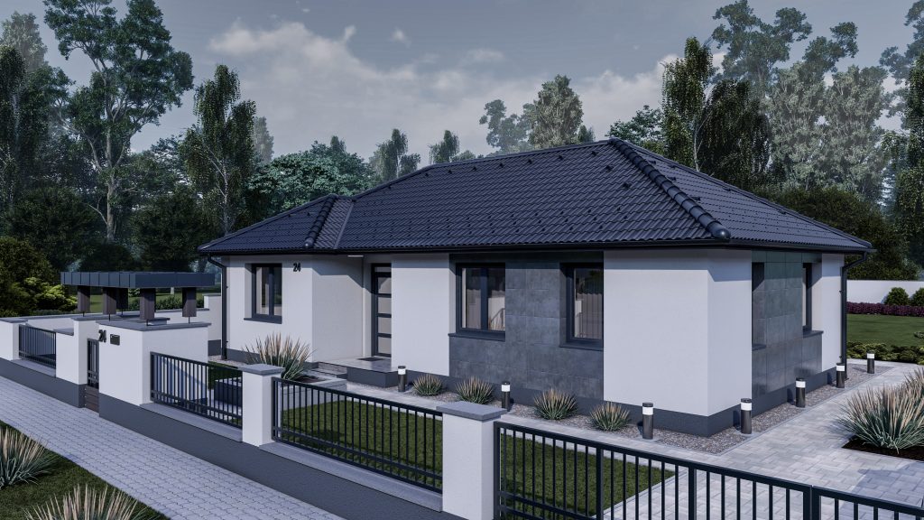 Eladó családi ház – Komárom – 95 m2 ház (4 hálószoba + nappali)